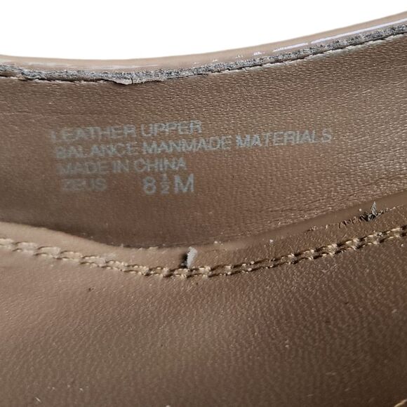 Franco Sarto Shoes Womens 8.5 M Zeus Tan Suede Leather Wedge Heel Slip On Pump - Picture 8 of 14